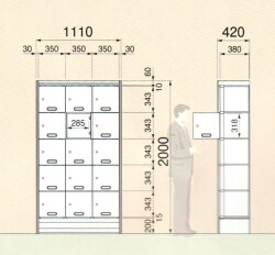 アルミ製納骨棚　散華に蓮水