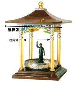 別上品】花御堂 屋根堂 ２尺（６０ｃｍ）